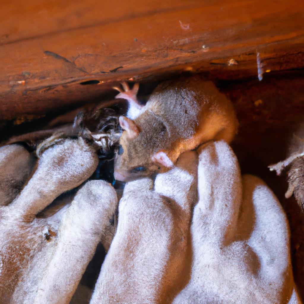 Removing a mouse nest yourself can be dangerous, as mice may become aggressive and attack.