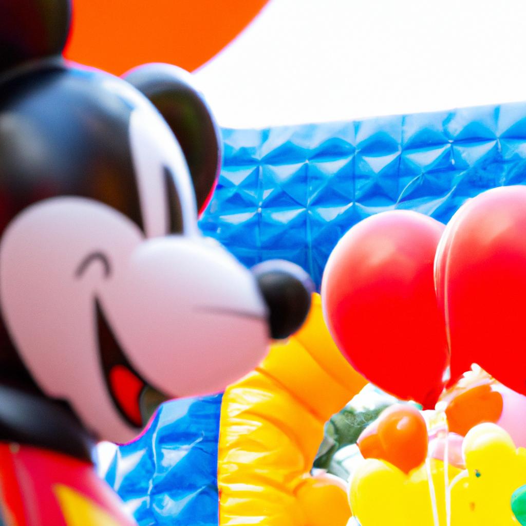 This Mickey Mouse bounce house rental is sure to add some magic to any party!