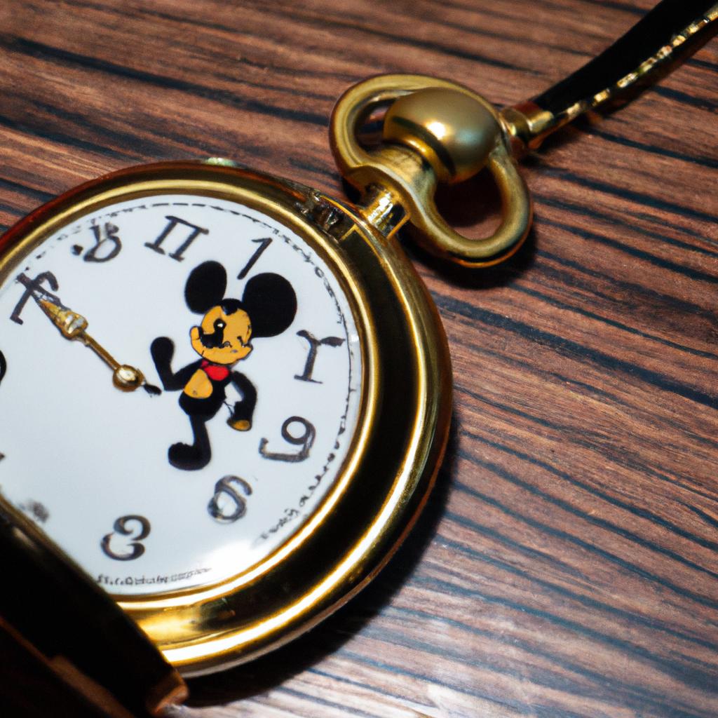 Bradley Mickey Mouse Pocket Watch