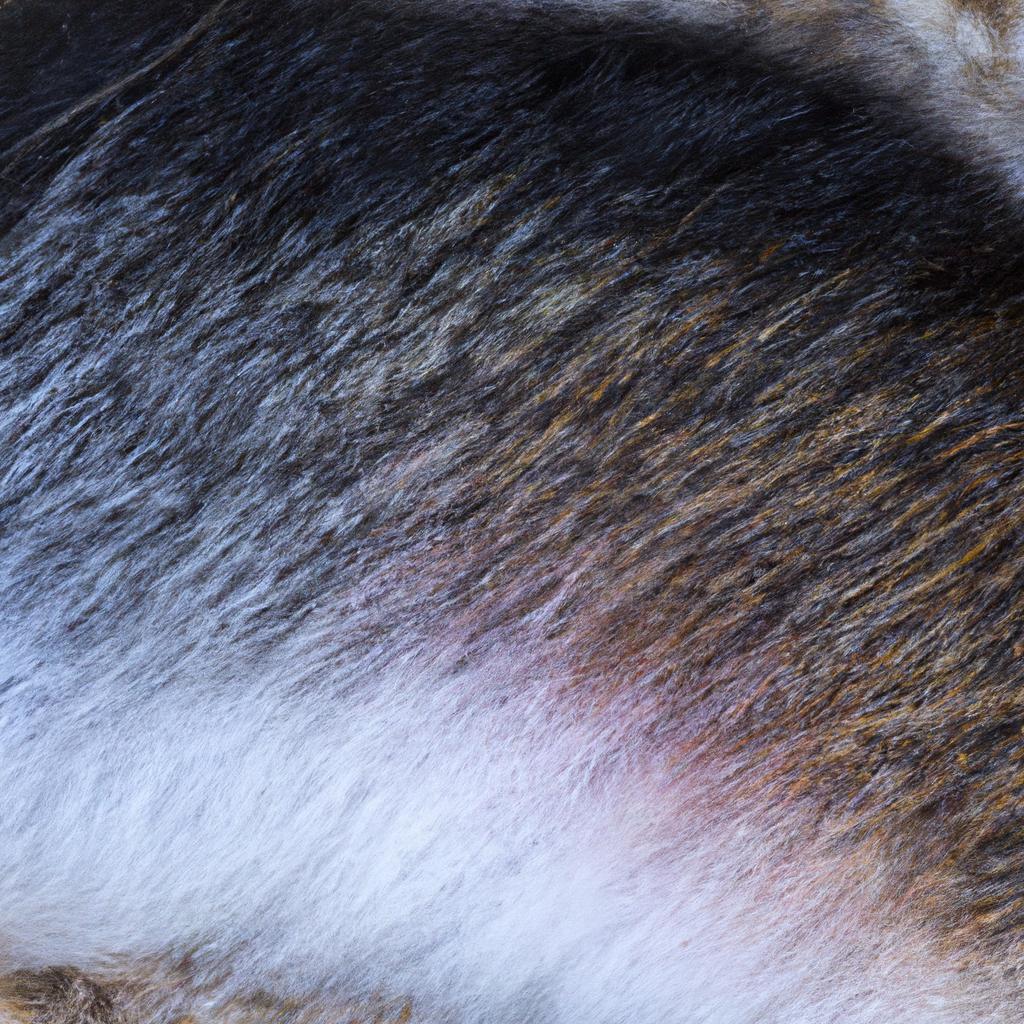 Close-up of a rock pocket mouse's fur with color variation.