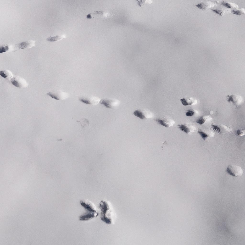 Differentiating mouse tracks from other animal tracks in the snow.