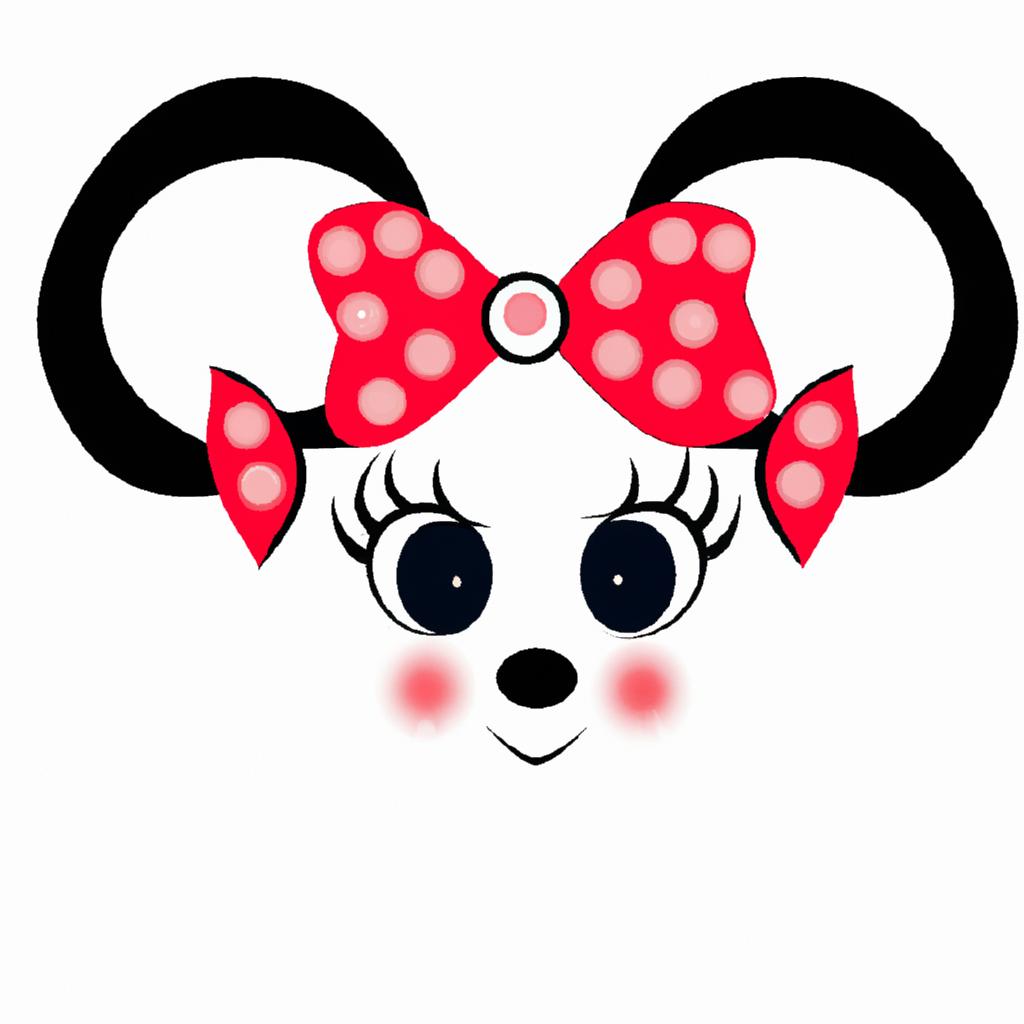 Drawing Minnie Mouse Face