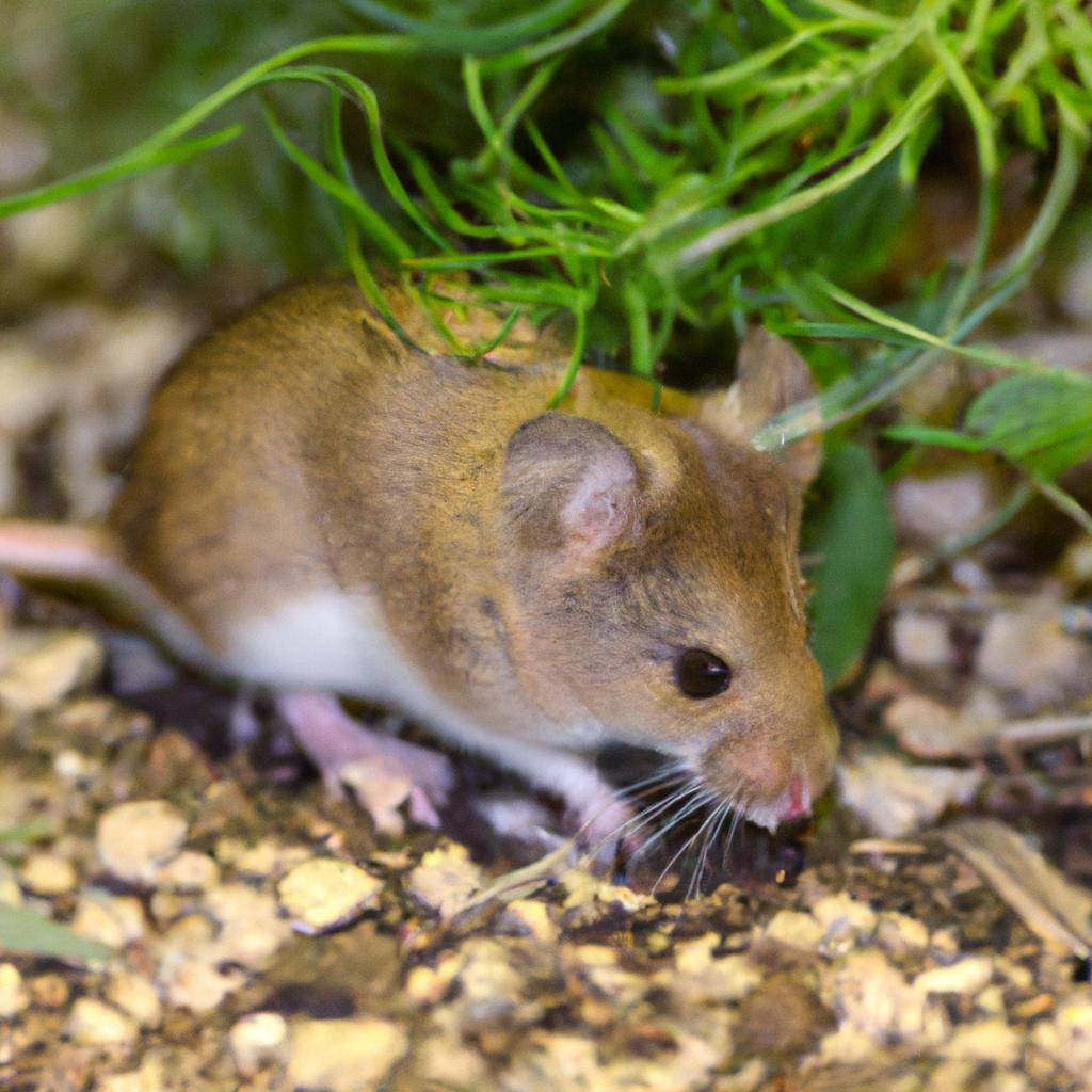 The four striped grass mouse prefers sandy soils and areas with low shrubs and grasses for foraging.