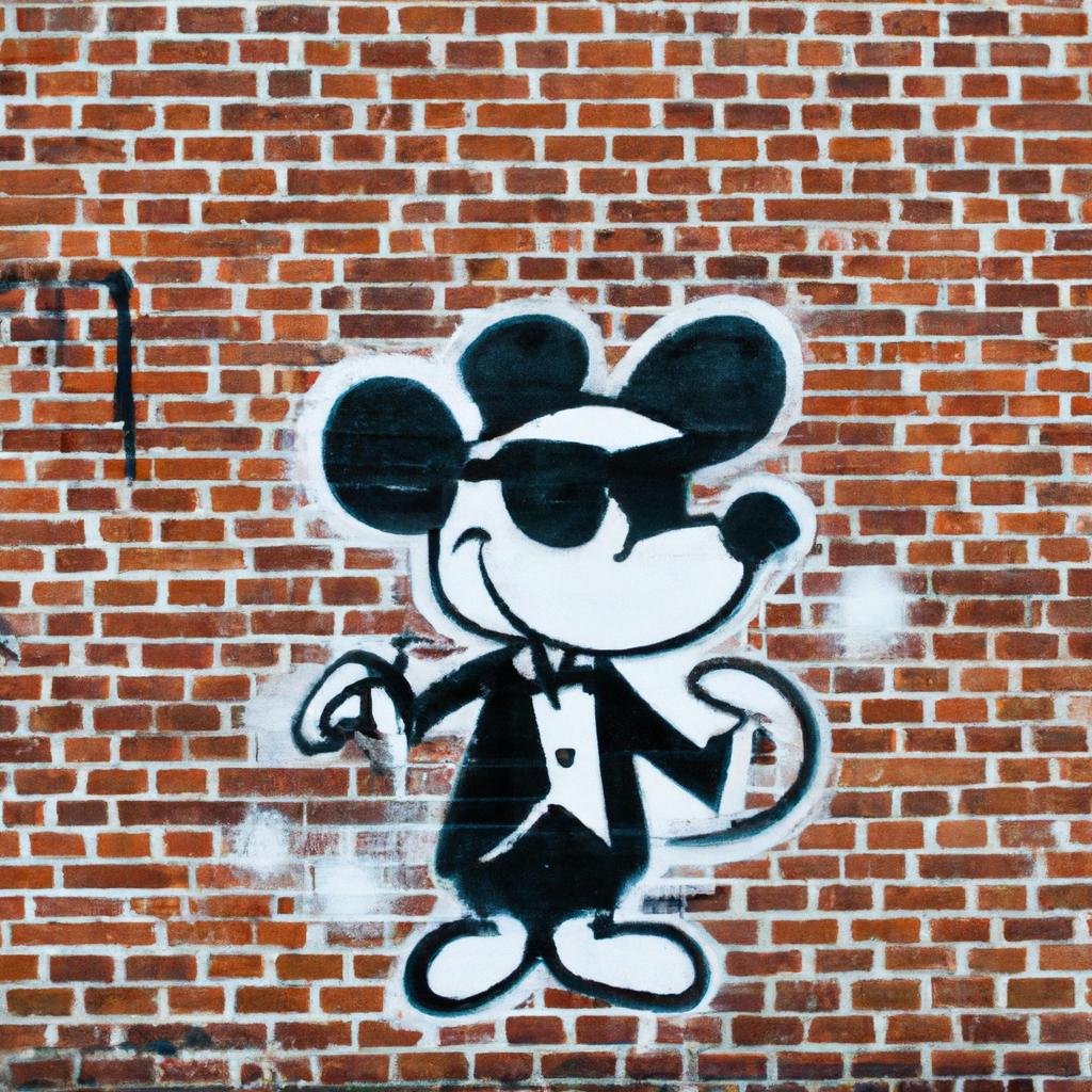 Gangster Mickey Mouse's influence even reaches the streets.