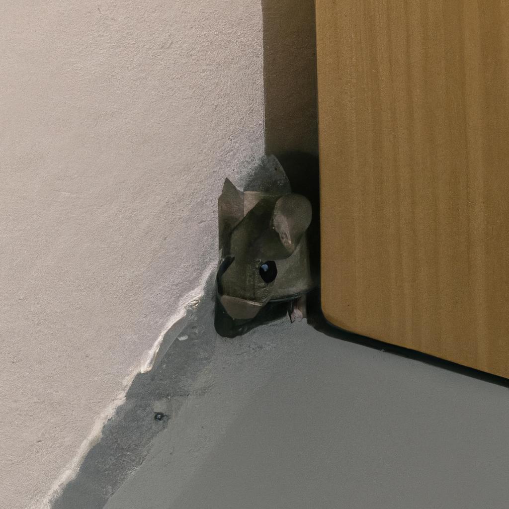 A grey mouse feeling scared and vulnerable