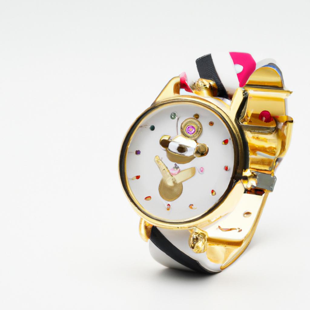 Upgrade your fashion game with a gold-plated Gucci Mickey Mouse watch