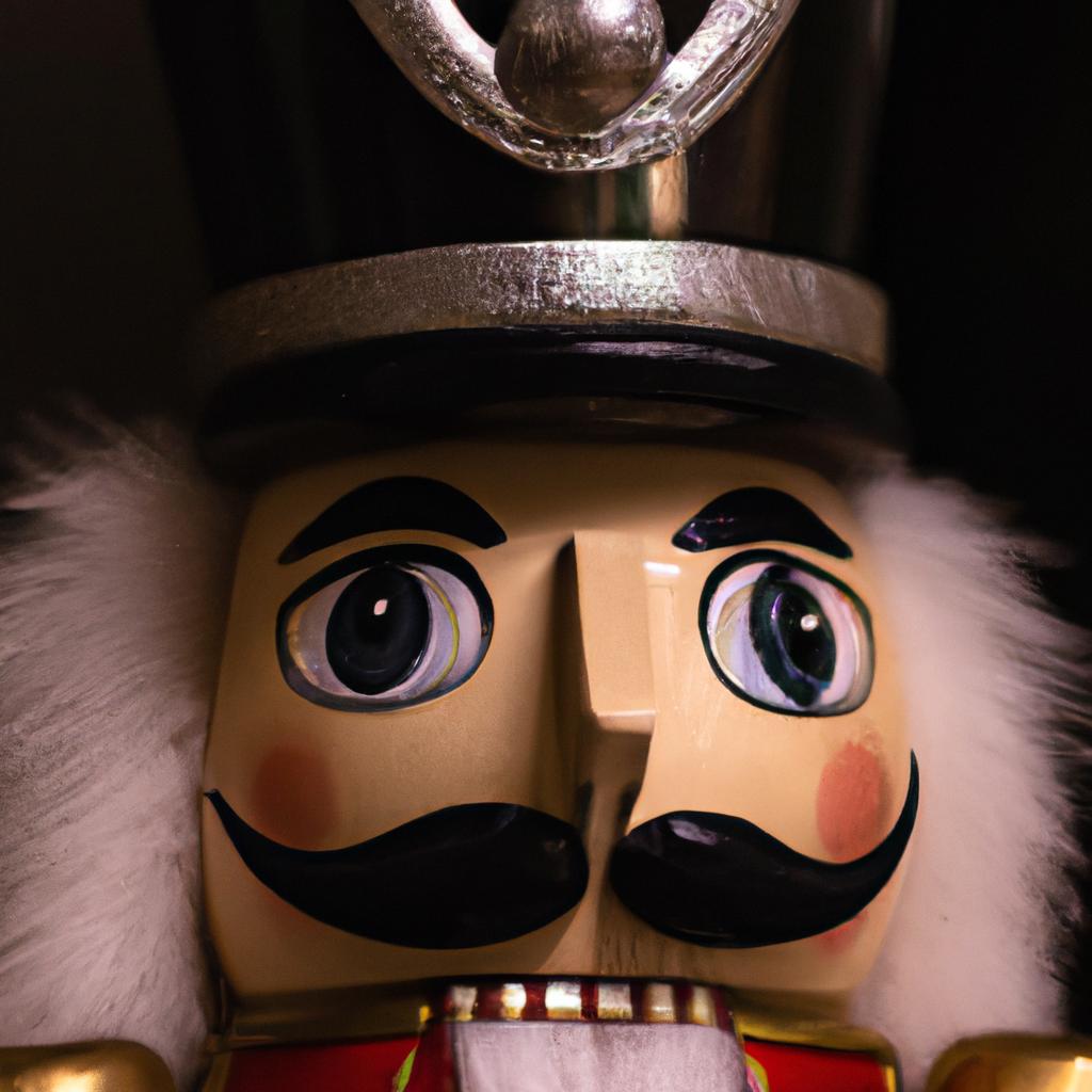 Every detail of the Soldier Doll Mouse King Nutcracker's face is carefully crafted