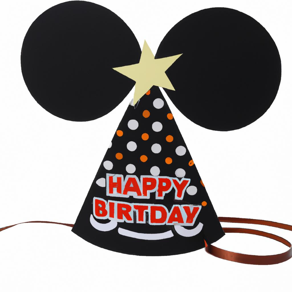 Make your little one feel like the star of the party with this Mickey Mouse Birthday SVG party hat