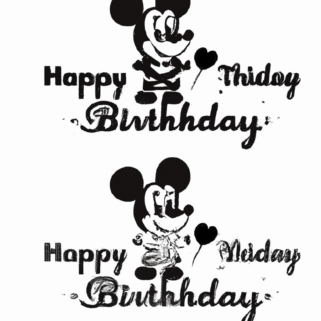 Mickey Mouse Birthday Svg