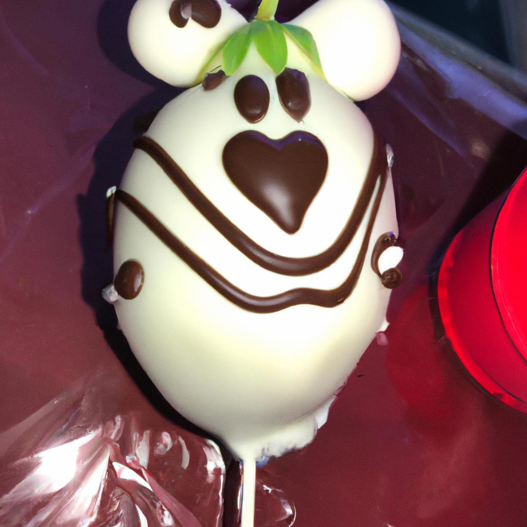The white chocolate drizzle on these Mickey Mouse chocolate covered strawberries adds a touch of elegance and sweetness.