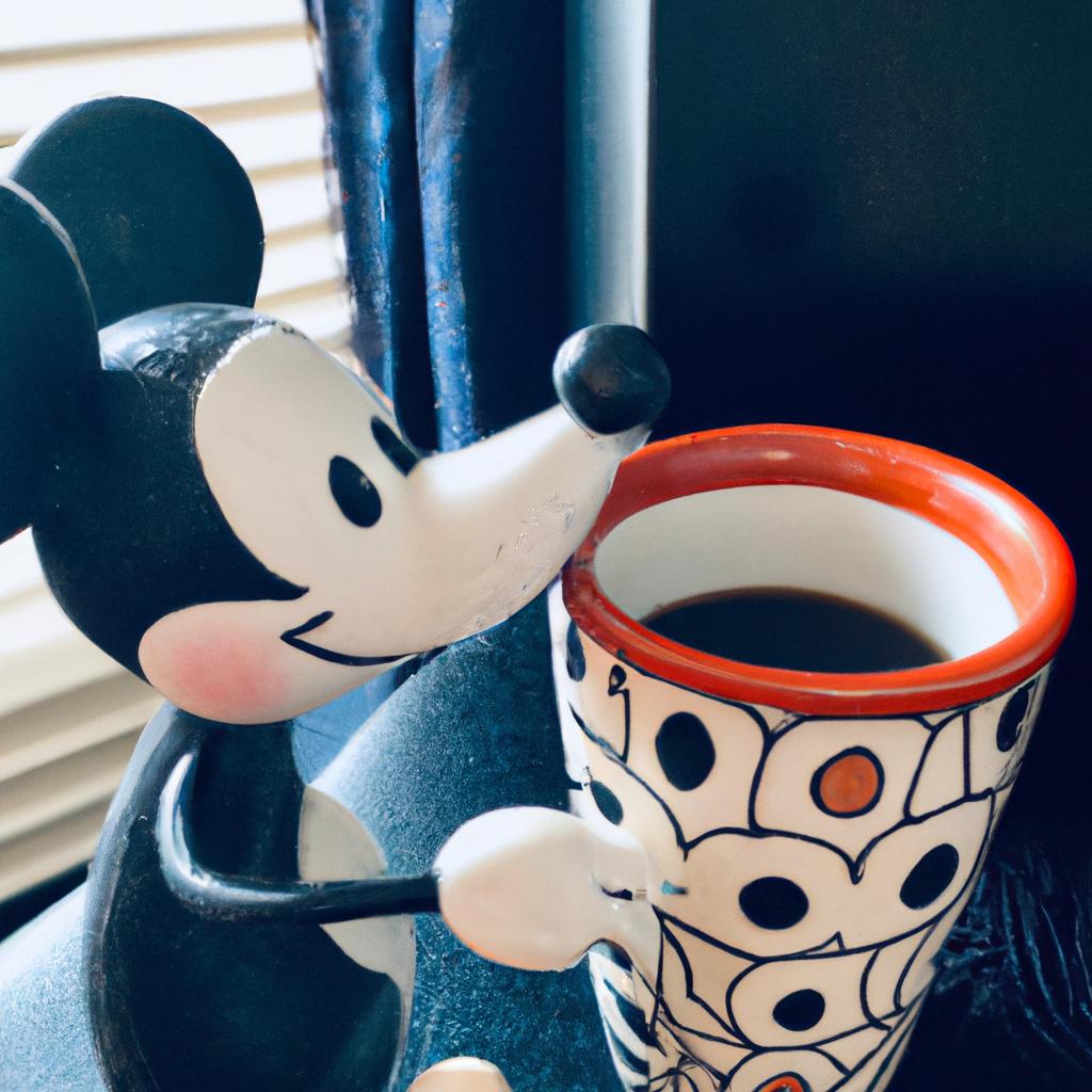 Mickey knows the importance of a good cup of coffee to start the day
