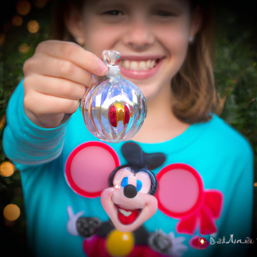 Make your child's Christmas extra special with a Mickey Mouse Glass Ornament they can cherish for years