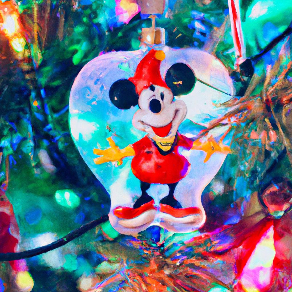 Mickey Mouse Glass Ornaments