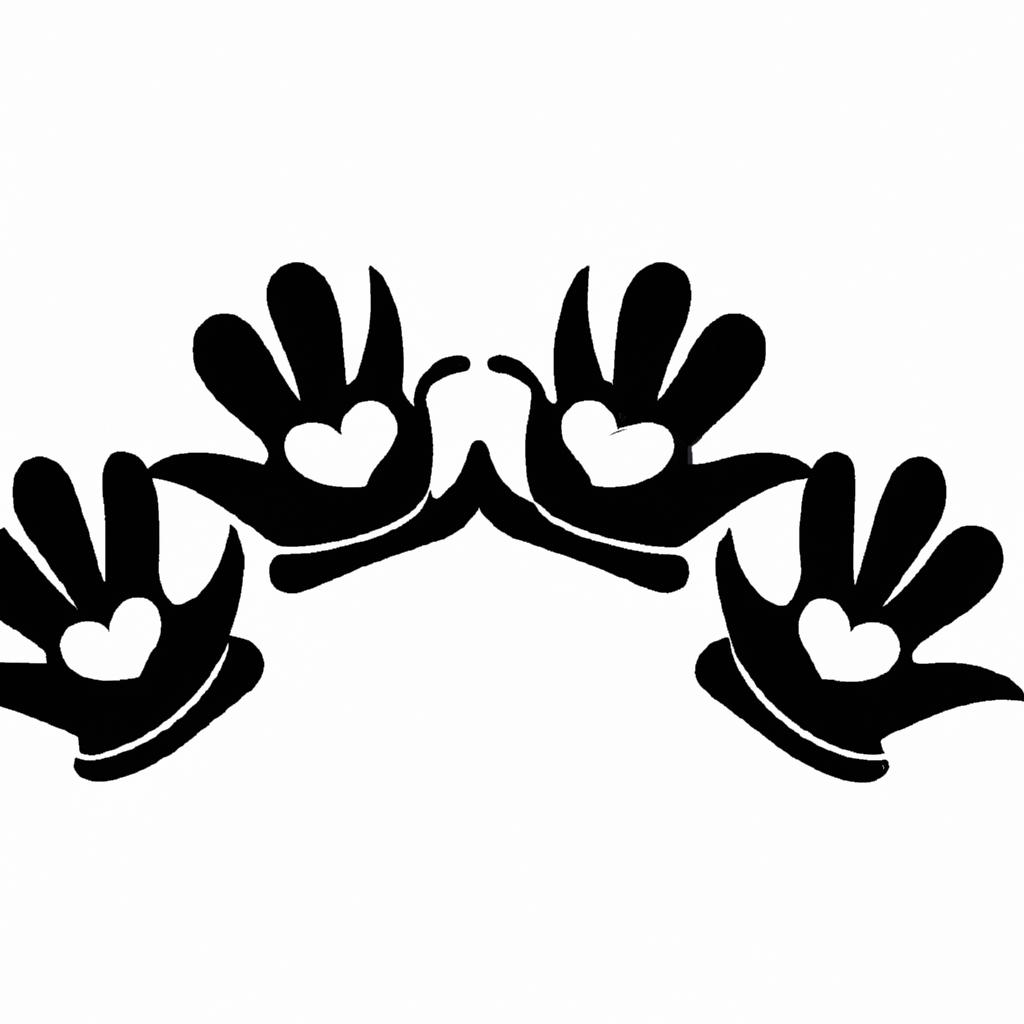 Mickey Mouse Hands Svg