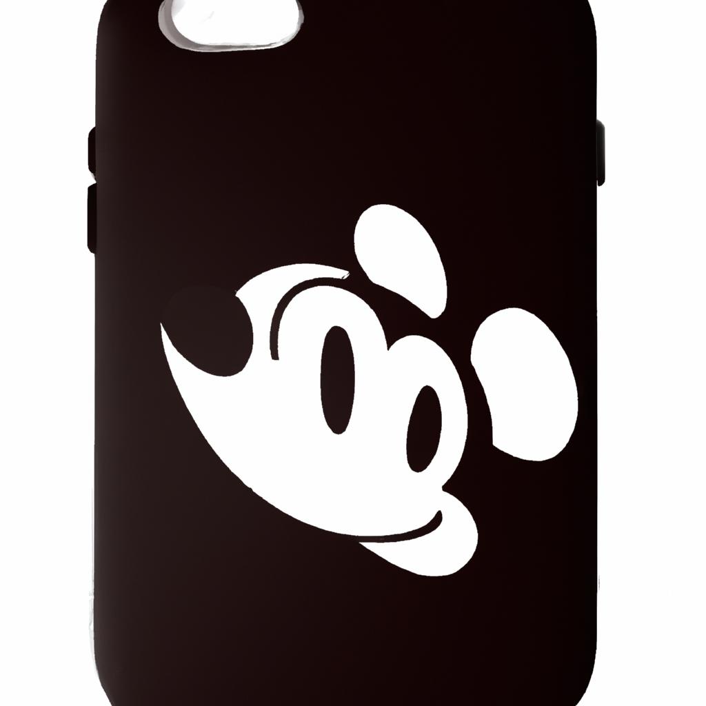A stylish phone case with a creative Mickey Mouse Head SVG design