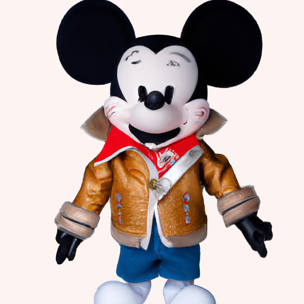 Mickey Mouse staying warm in style with the latest LV jacket