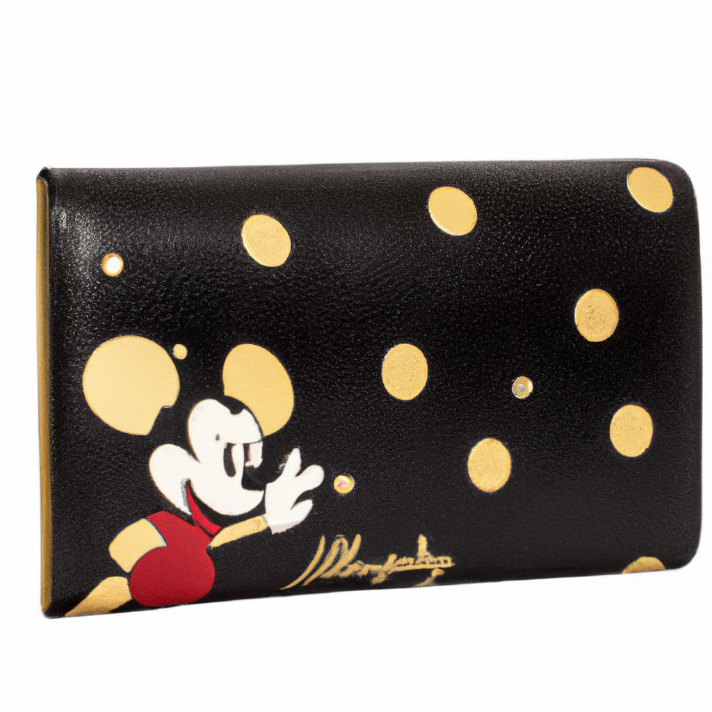 This Loungefly wallet is the perfect accessory for any Disney lover. The Mickey Mouse ear design and gold accents add a touch of elegance to your everyday look.