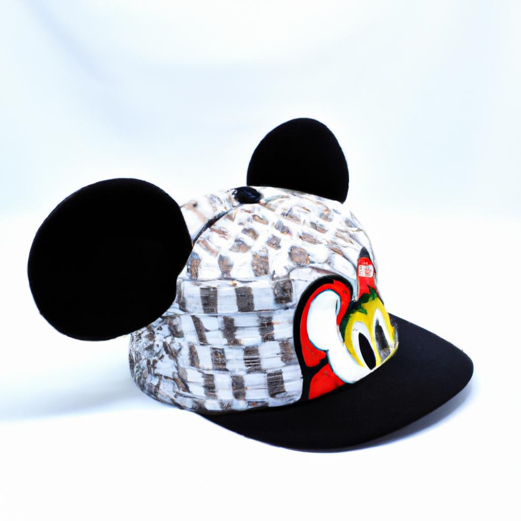Adding a pop of color to my outfit with this Mickey Mouse fitted hat 🎨