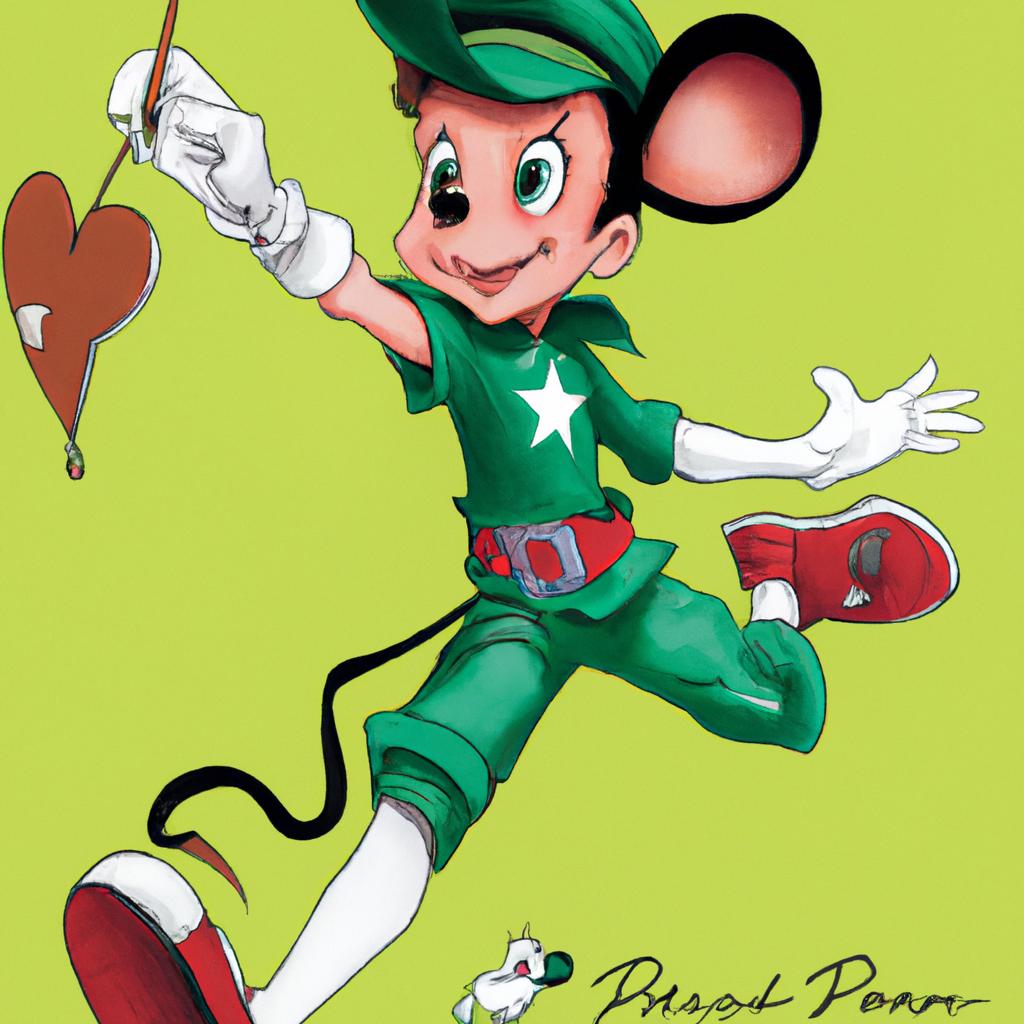 Mickey Mouse takes on the role of Peter Pan in the latest merchandise release.