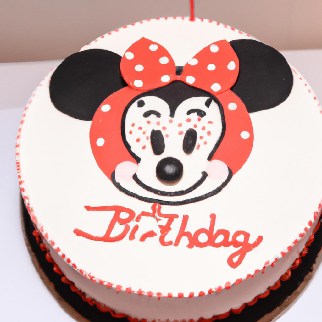 Make your child's birthday extra special with a Minnie Mouse themed cake.