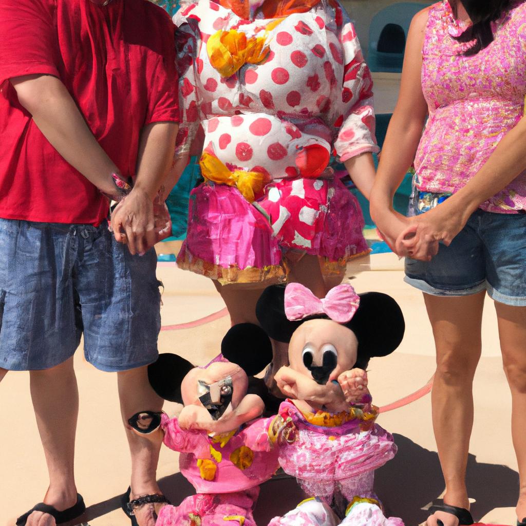Making unforgettable memories with the family while Disney Bounding as Minnie Mouse. Can you spot the hidden Mickey?