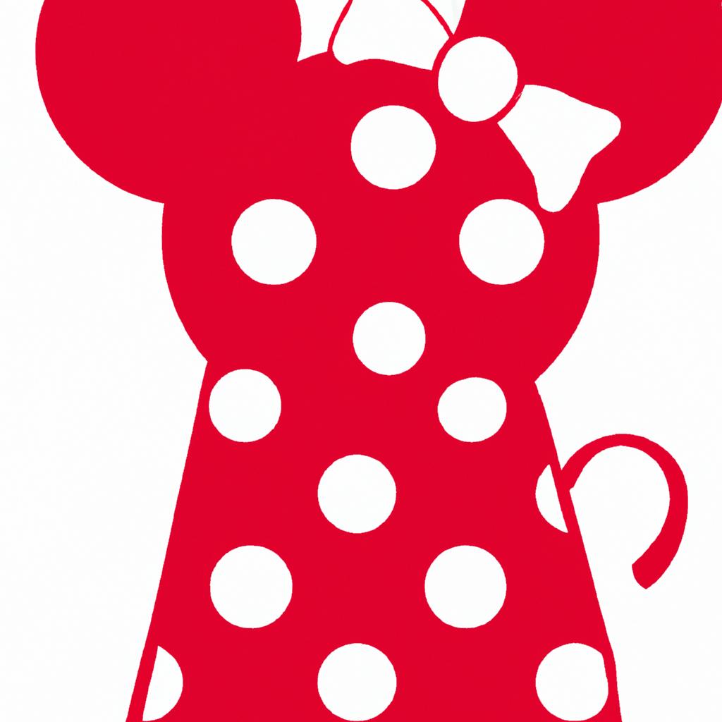This Minnie Mouse outline SVG fabric is ideal for DIY Disney-themed projects!