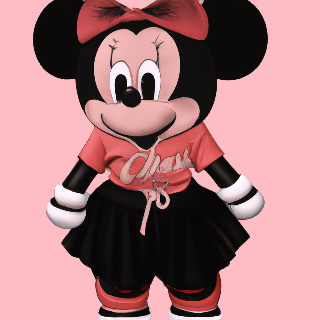 A fresh take on Disney Bounding as Minnie Mouse with this streetwear-inspired outfit that combines edgy elements and playful accents.