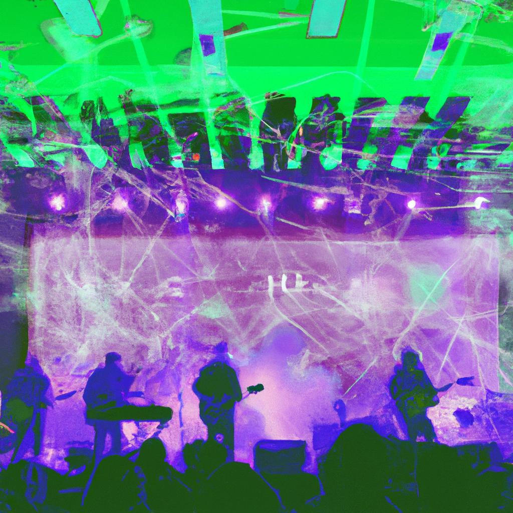 Modest Mouse's concert in Asbury Park is a stunning display of futuristic visuals and neon lights.