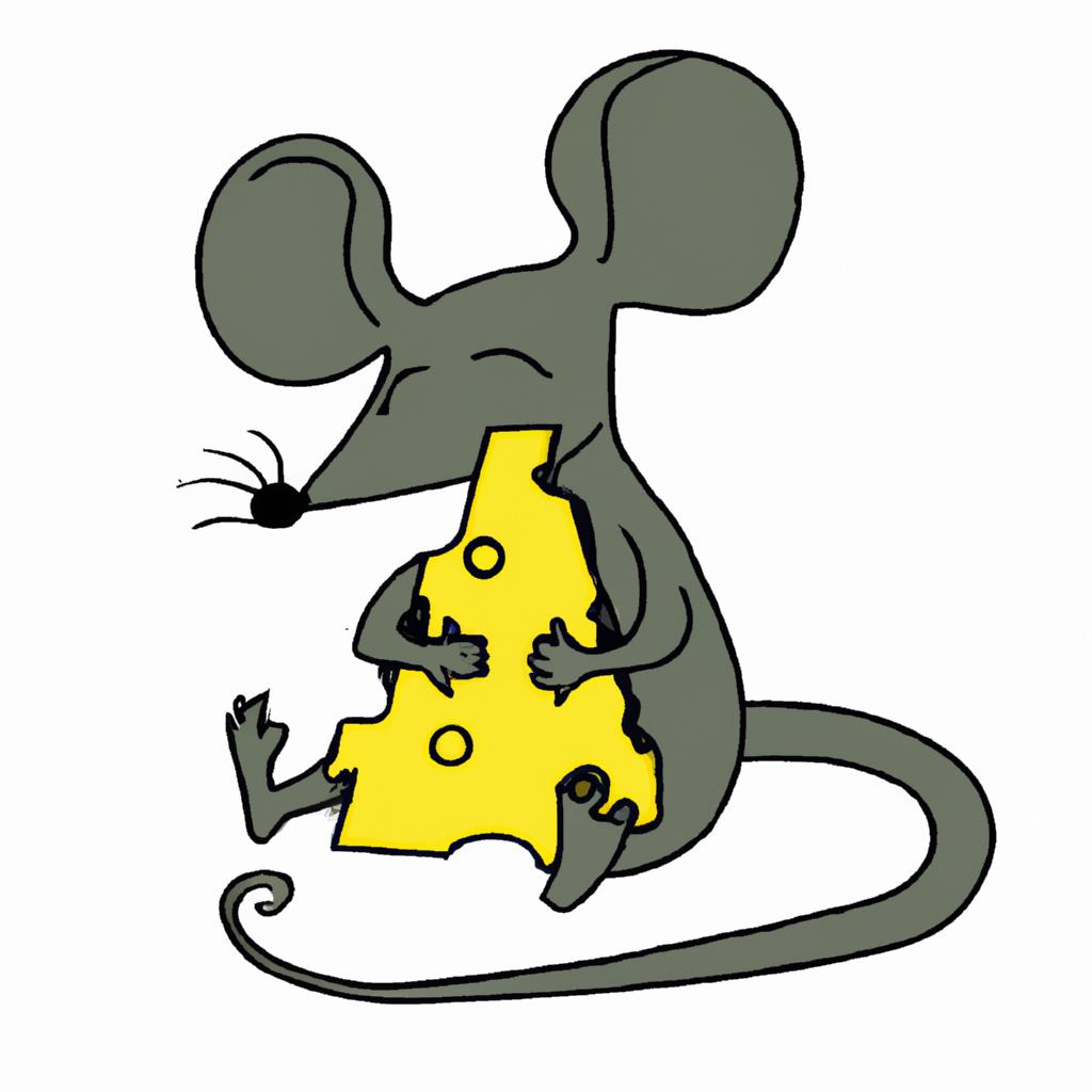 A mouse savors its favorite food
