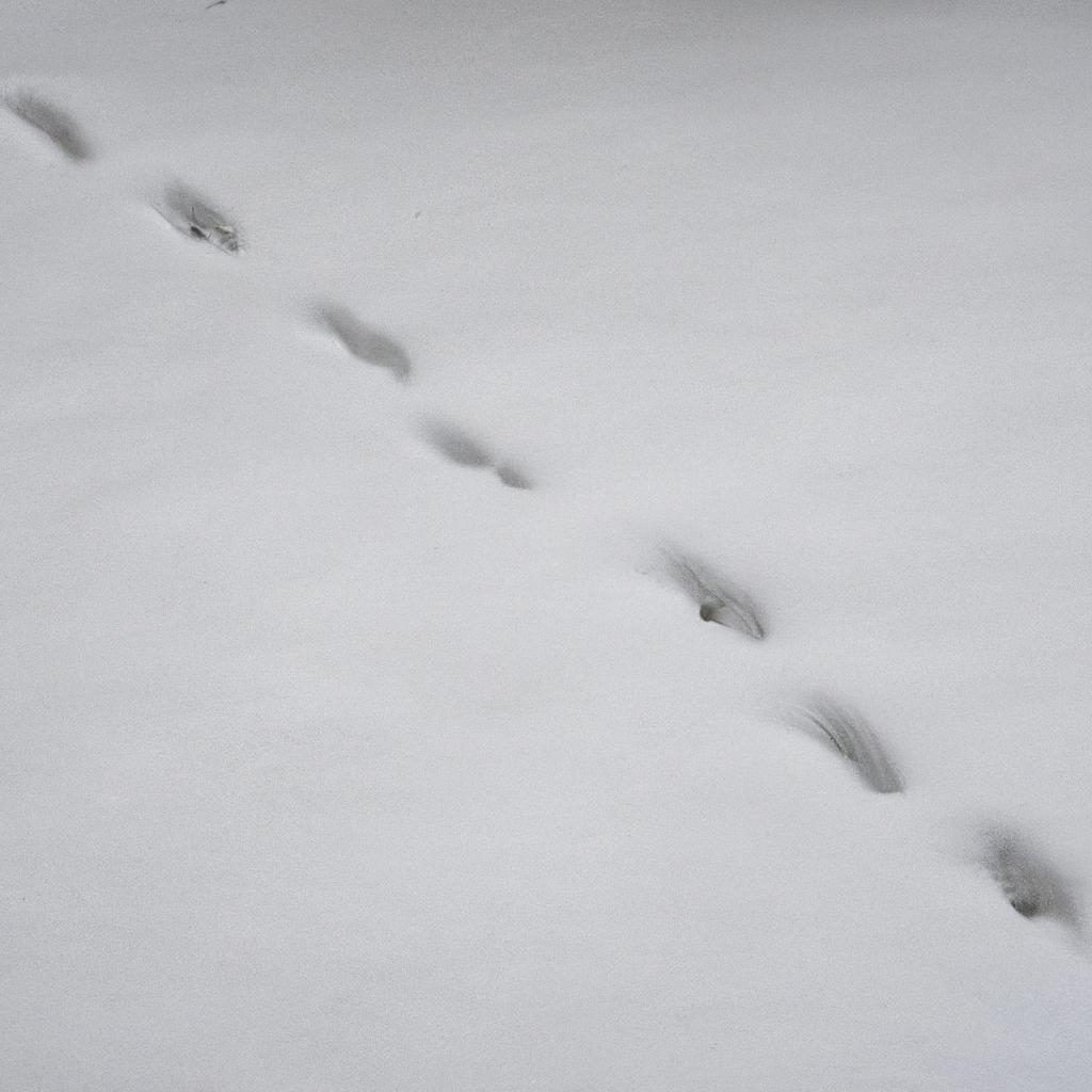 Mouse Tracks In Snow