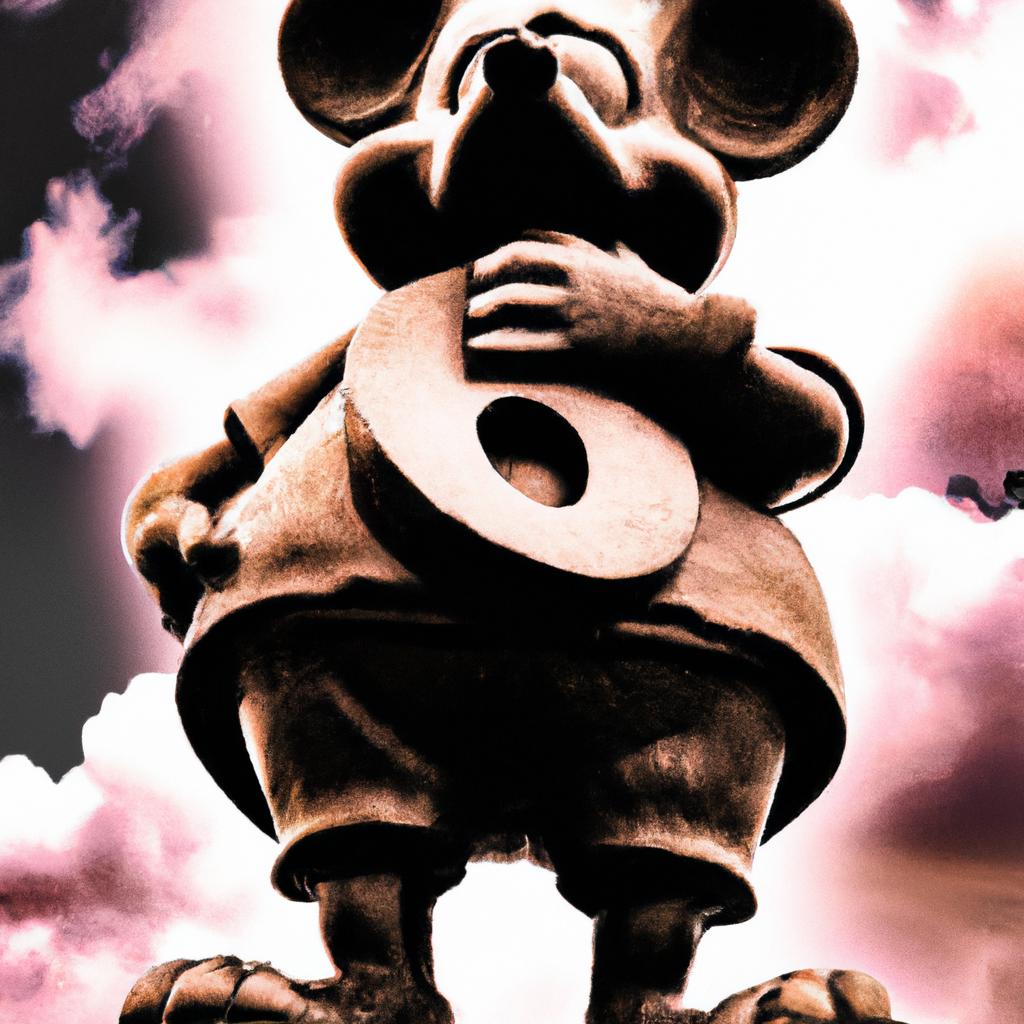 Number Nine Mickey Mouse Statue