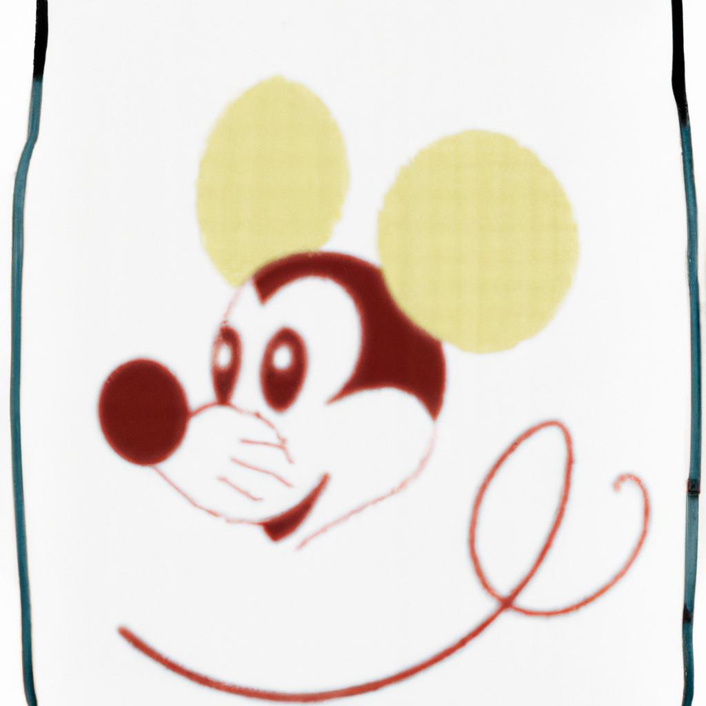 A cozy pillowcase with a fun Mickey Mouse embroidery design.