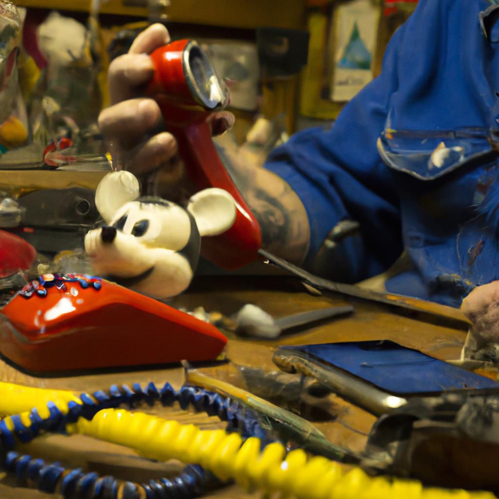 Restoring vintage Mickey Mouse phones requires patience, skill, and attention to detail.