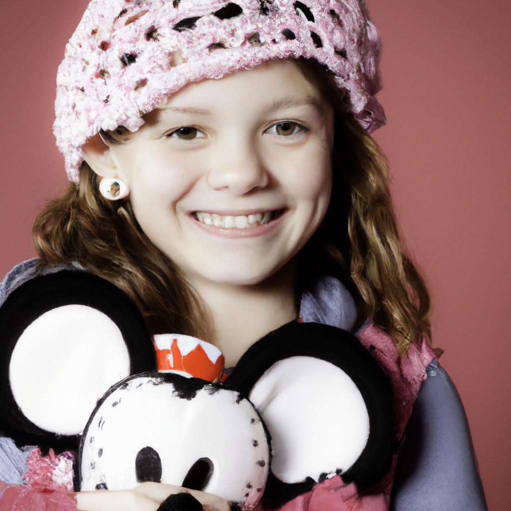 This Minnie Mouse crochet hat is not only adorable but also functional for keeping your child's head warm.